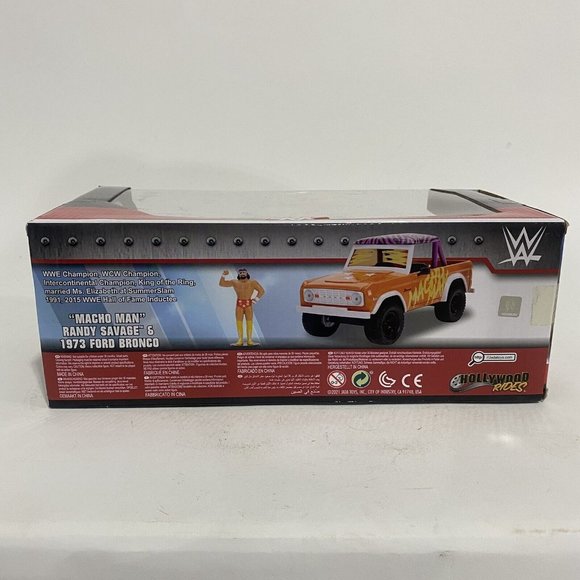 Jada 1:24 Scale 1973 Ford Bronco w "Macho Man" Randy Savage 32046 New in Box - Picture 3 of 10